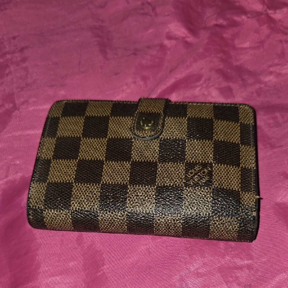Louis Vuitton Brown and Black Checkered Wallet
